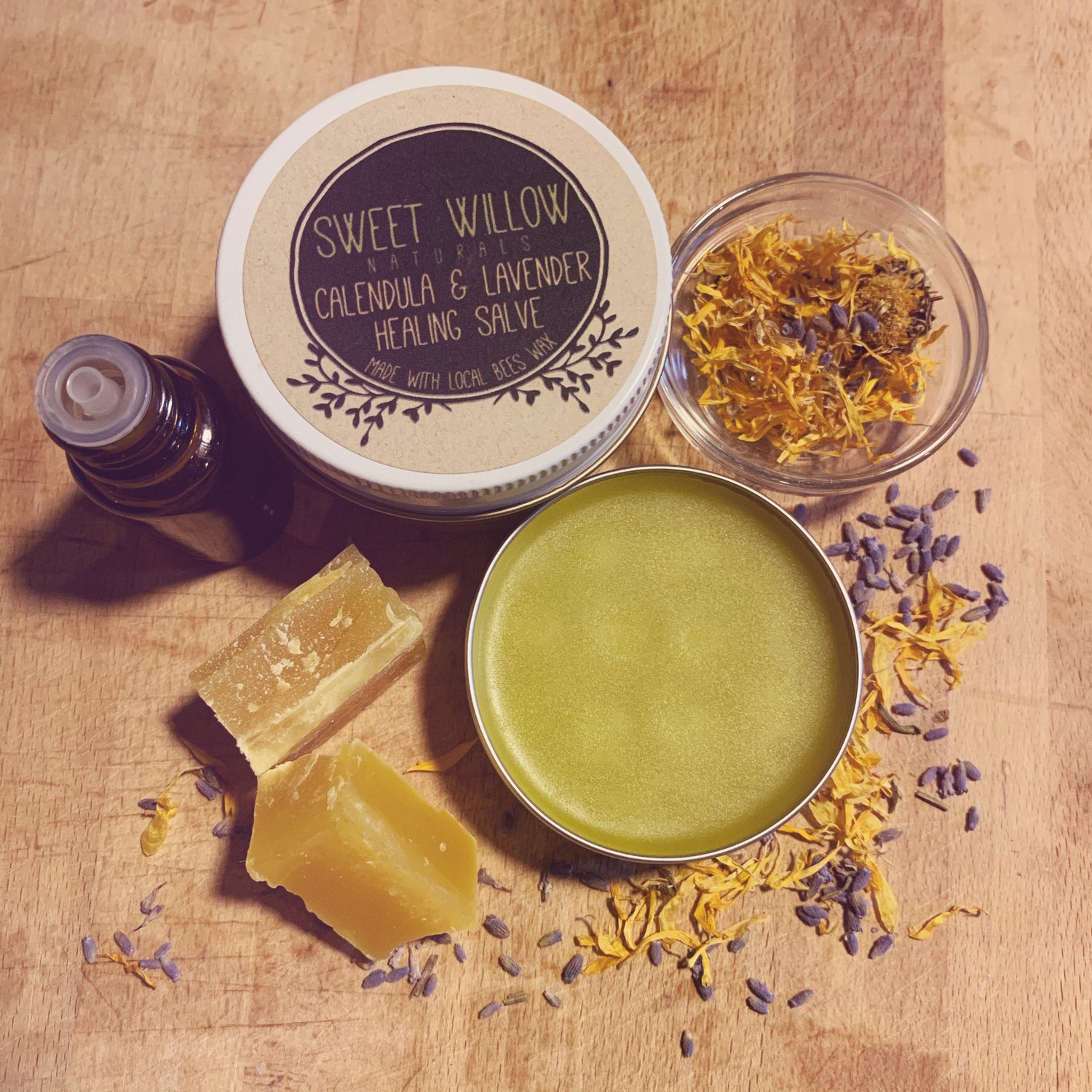 Herbal Salves and Lip Balms