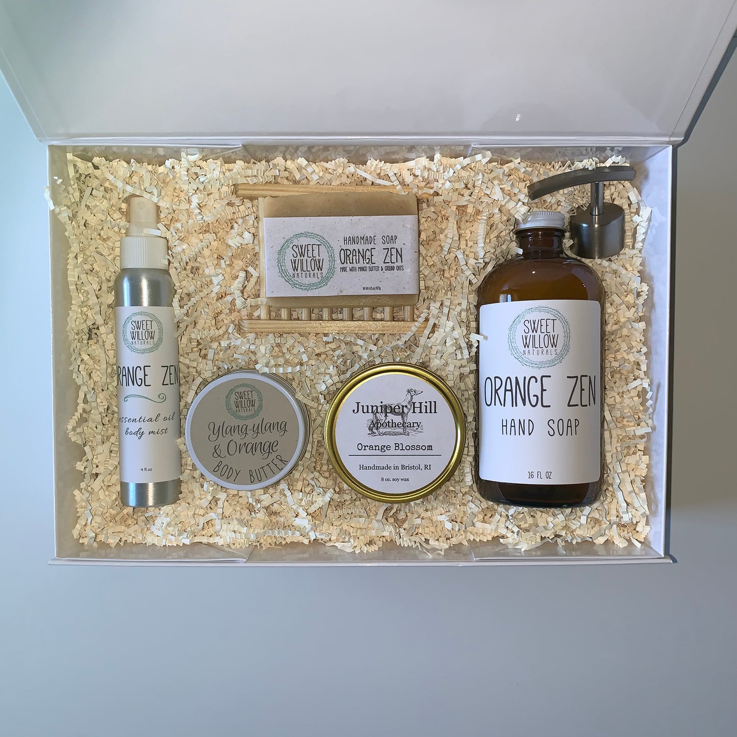Large Orange zen gift box